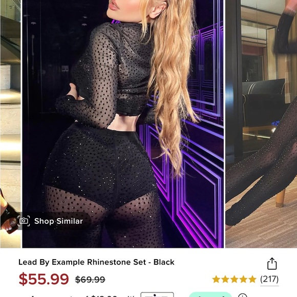 New with tags crop long sleeve top and pants. - Picture 7 of 9